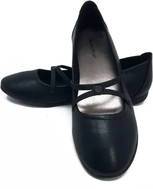 SAGEFINDS Crisscross Flats for Women| Slip-On Ballet Shoes | Flexible Nonskid Sole | Comfortable Rounded Toe