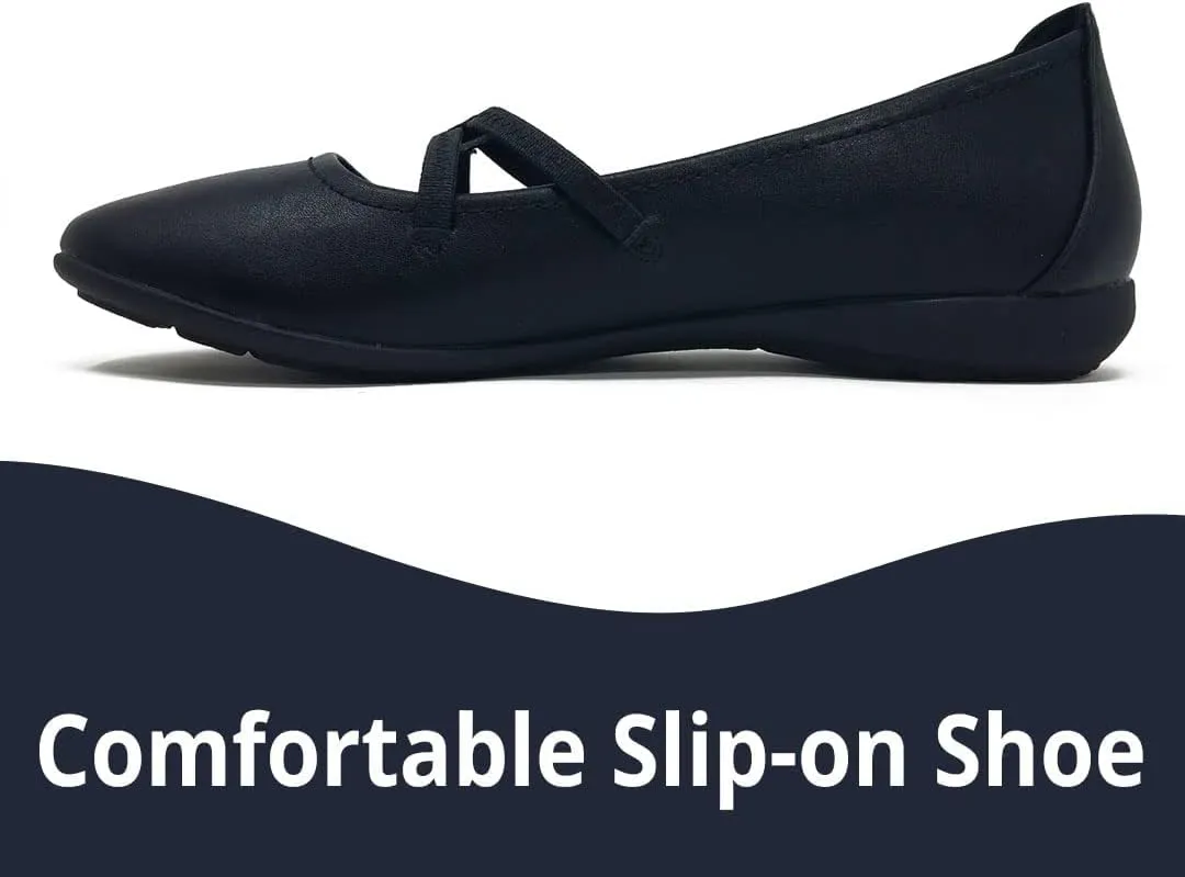SAGEFINDS Crisscross Flats for Women| Slip-On Ballet Shoes | Flexible Nonskid Sole | Comfortable Rounded Toe
