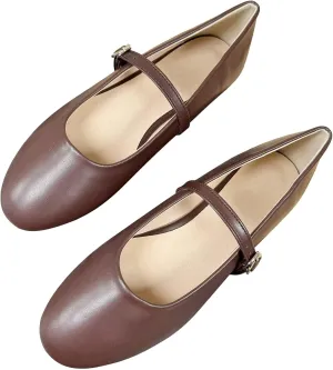 SAILING LU Women Pointed Toe Mary Janes Shoes Retro Plaid Dress Shoes Comfortable Ballet Flats Portable Holiday Shoes
