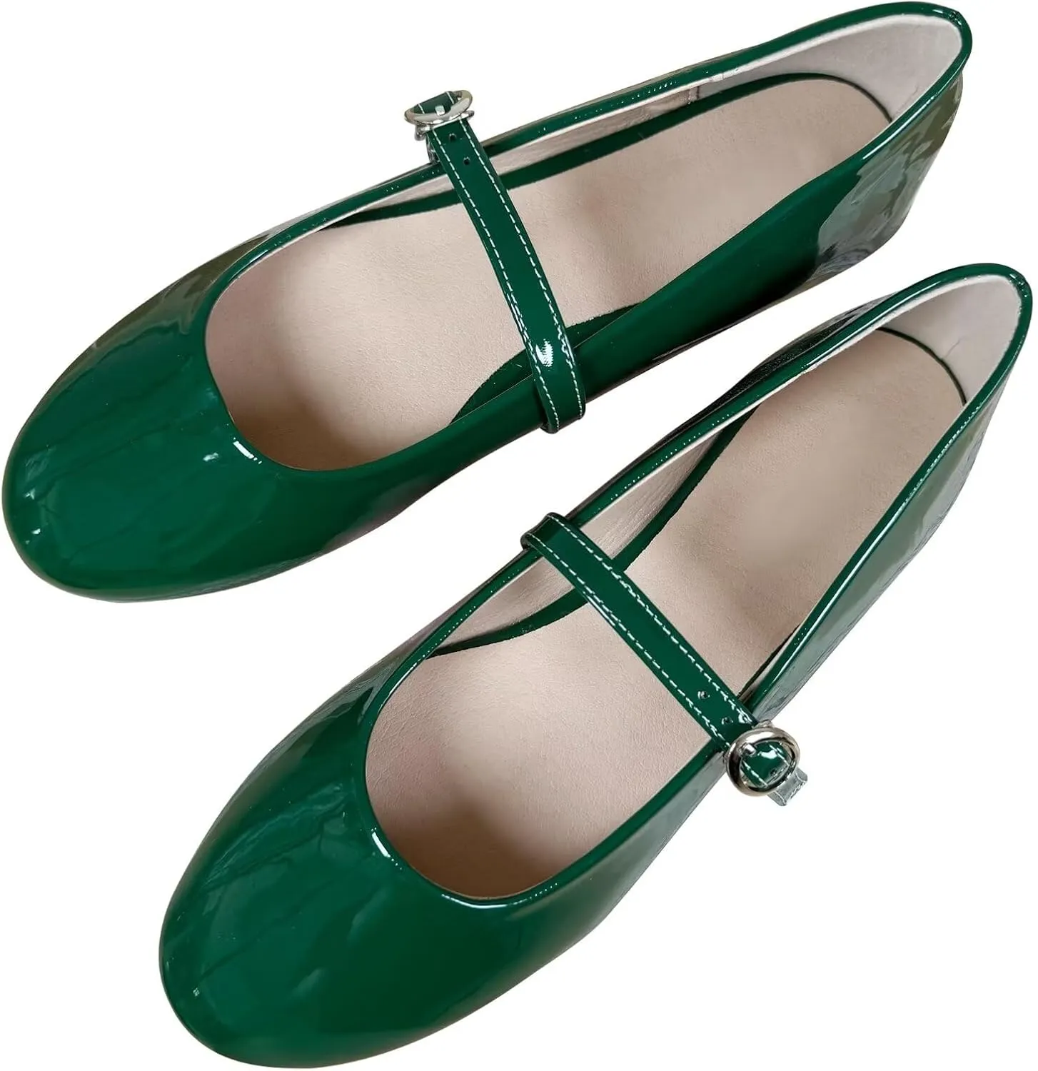 SAILING LU Women Pointed Toe Mary Janes Shoes Retro Plaid Dress Shoes Comfortable Ballet Flats Portable Holiday Shoes