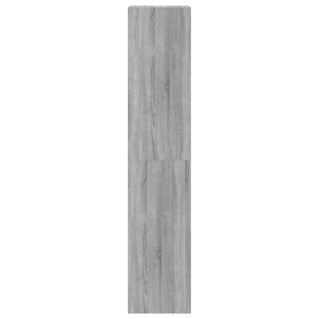 Shoe Cabinet with 4 Flip-Drawers Grey Sonoma 60x42x204 cm