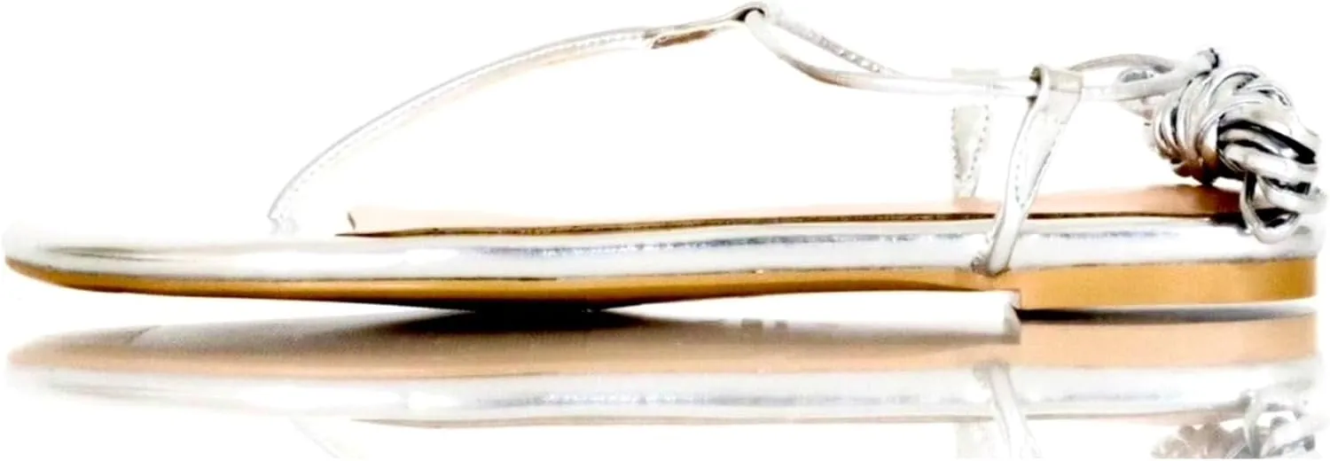 Silver Gladiator Sandals for Women  Size 13  Flat Strappy Sandals, Lightweight Foam Sole, Spring & Summer Beach Sandals, Large Sizes 10-14