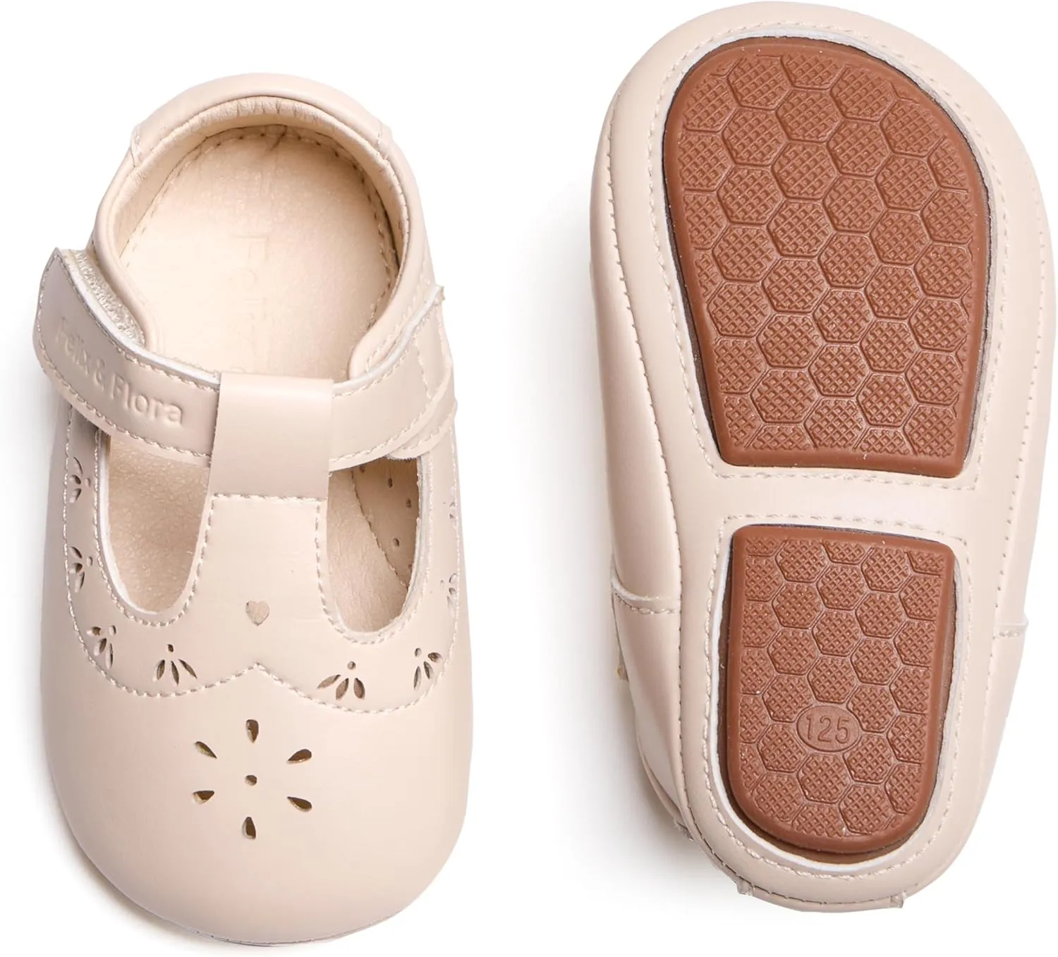 Soft Sole Baby Dress Shoes - Infant Baby Walking Shoes Moccasinss Rubber Sole Crib Shoes.