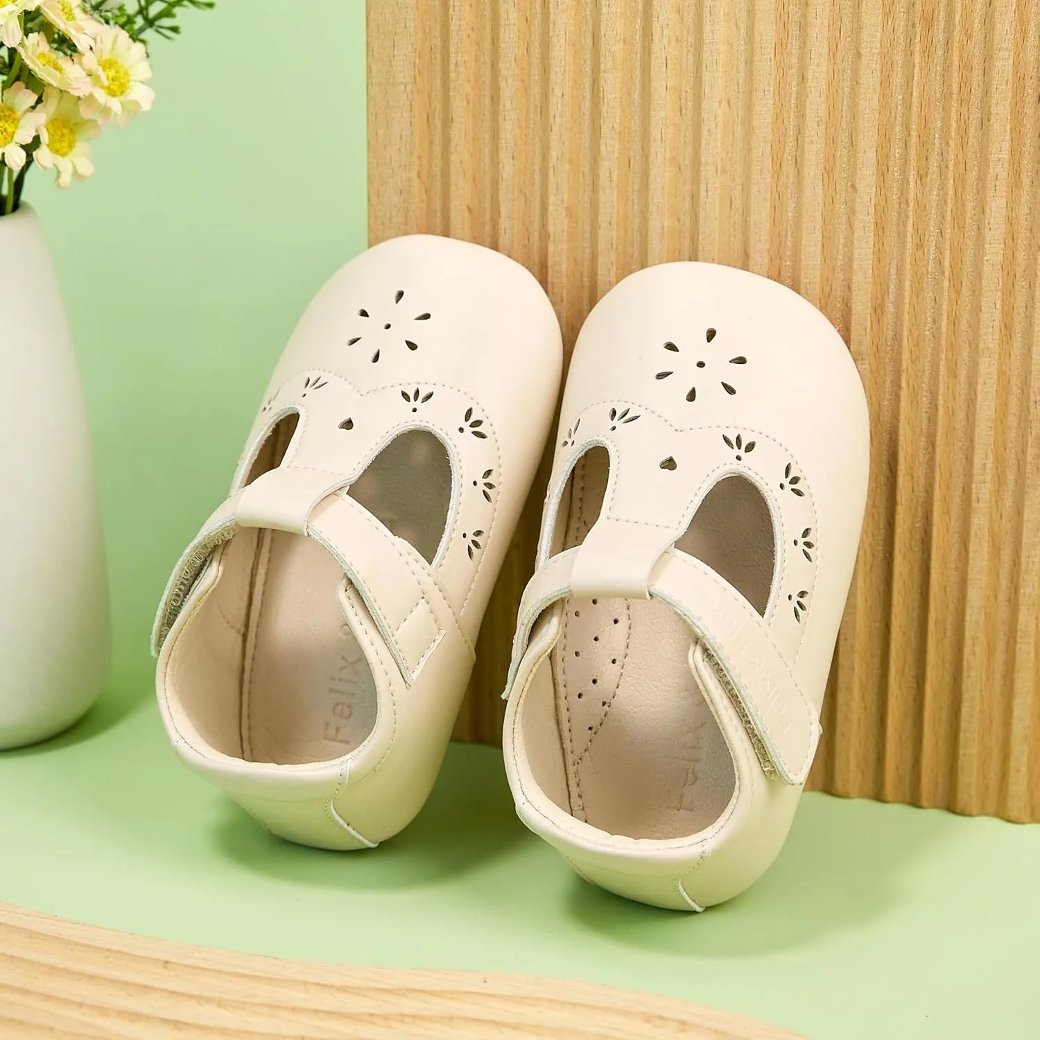 Soft Sole Baby Dress Shoes - Infant Baby Walking Shoes Moccasinss Rubber Sole Crib Shoes.