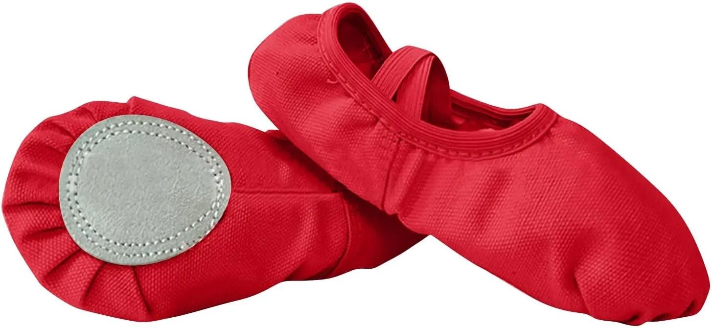 Solid Color Ballet Shoes with Soft Leather Boys Girls Indoor Yoga Dance Shoes for Toddler/Little Kid/Big Kid
