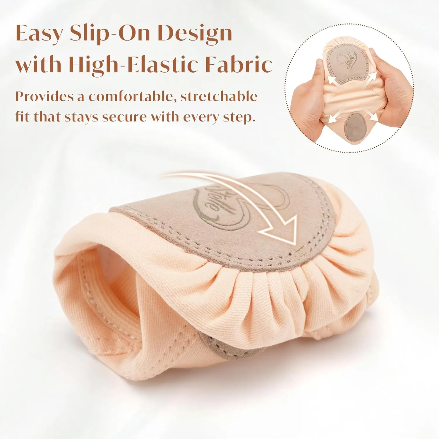 Stelle Ballet Shoes for Women Highly Stretch Canvas Dance Slipper Ballet Mesh Flats Non-Slip Yoga