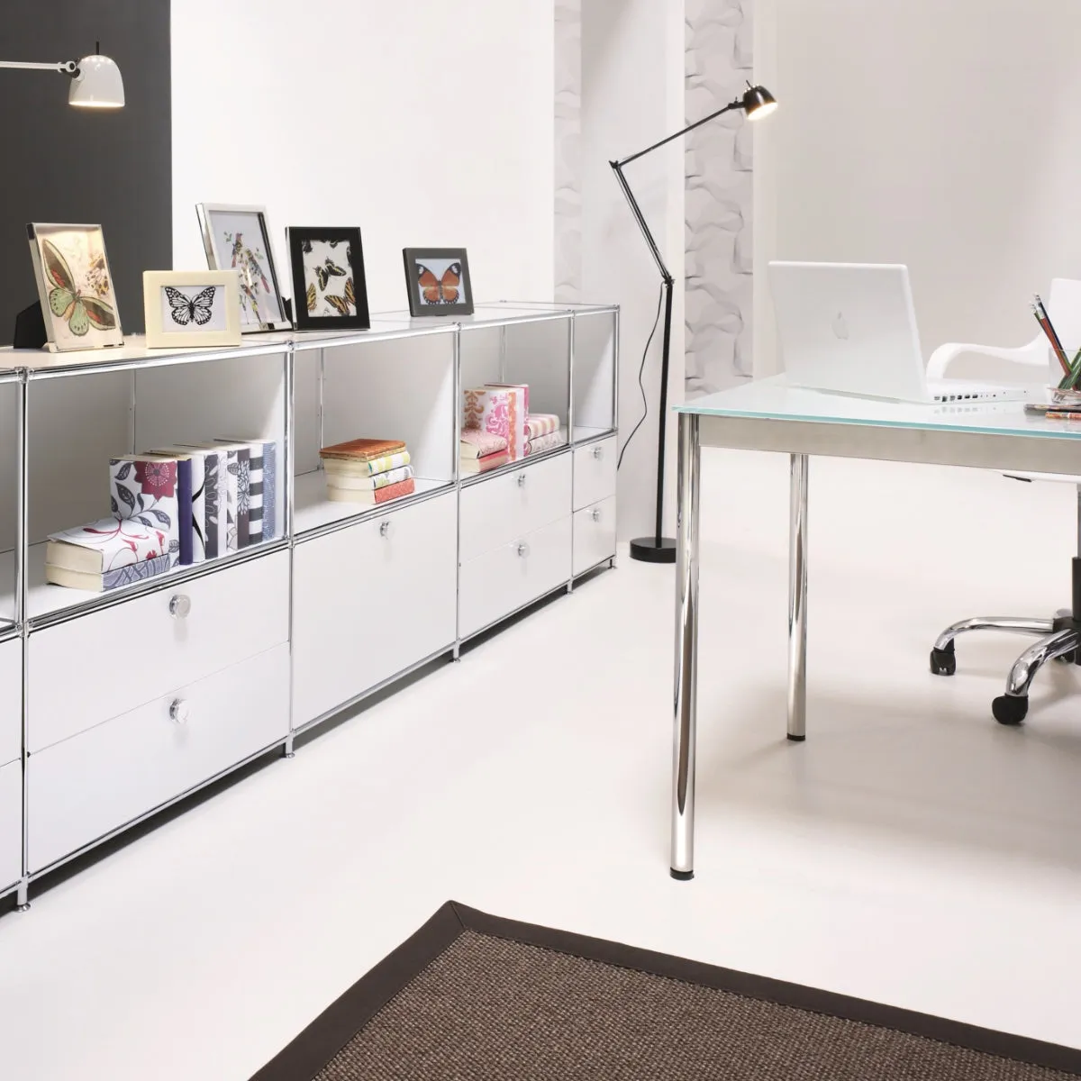 System4 Drawer Unit with 3 Drawers, 41 x 76 x 60 cm, Black