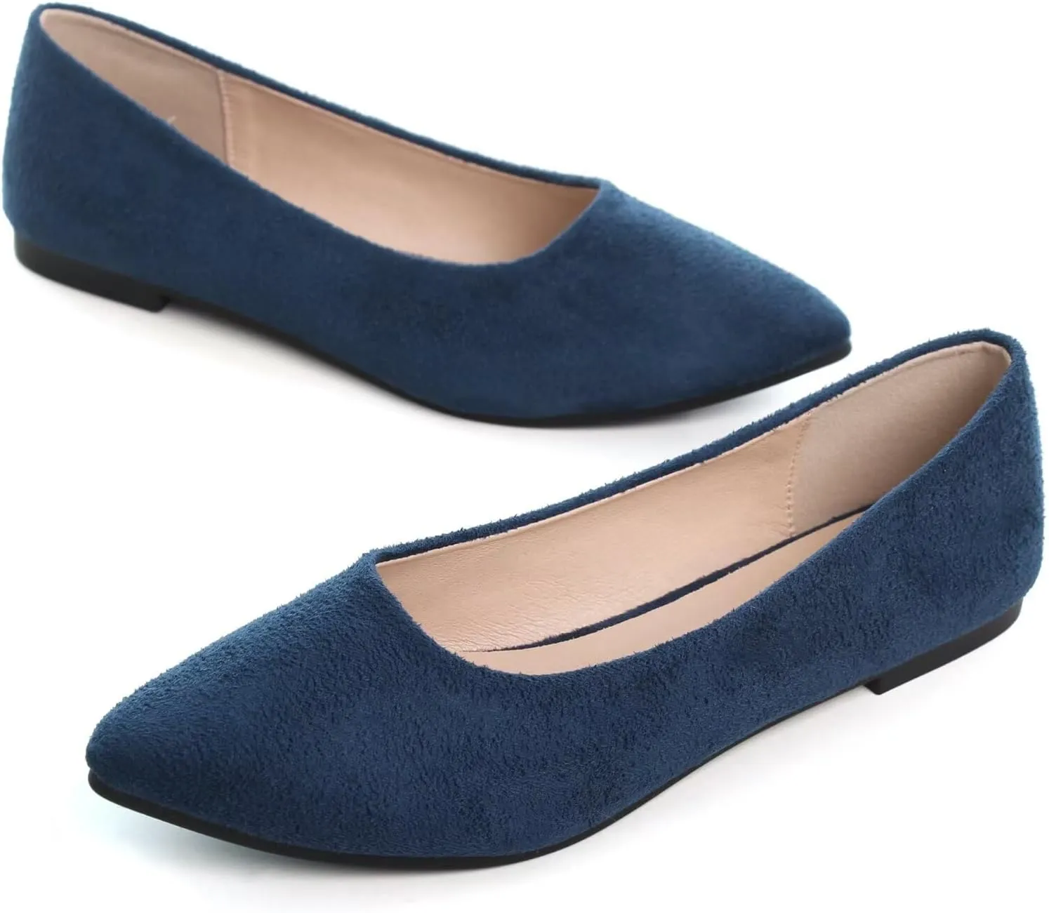 TN TANGNEST Womens Ballet Flats Pointed Toe Flat Shoes Cute Slip On Loafers Comfortable Dress Shoes