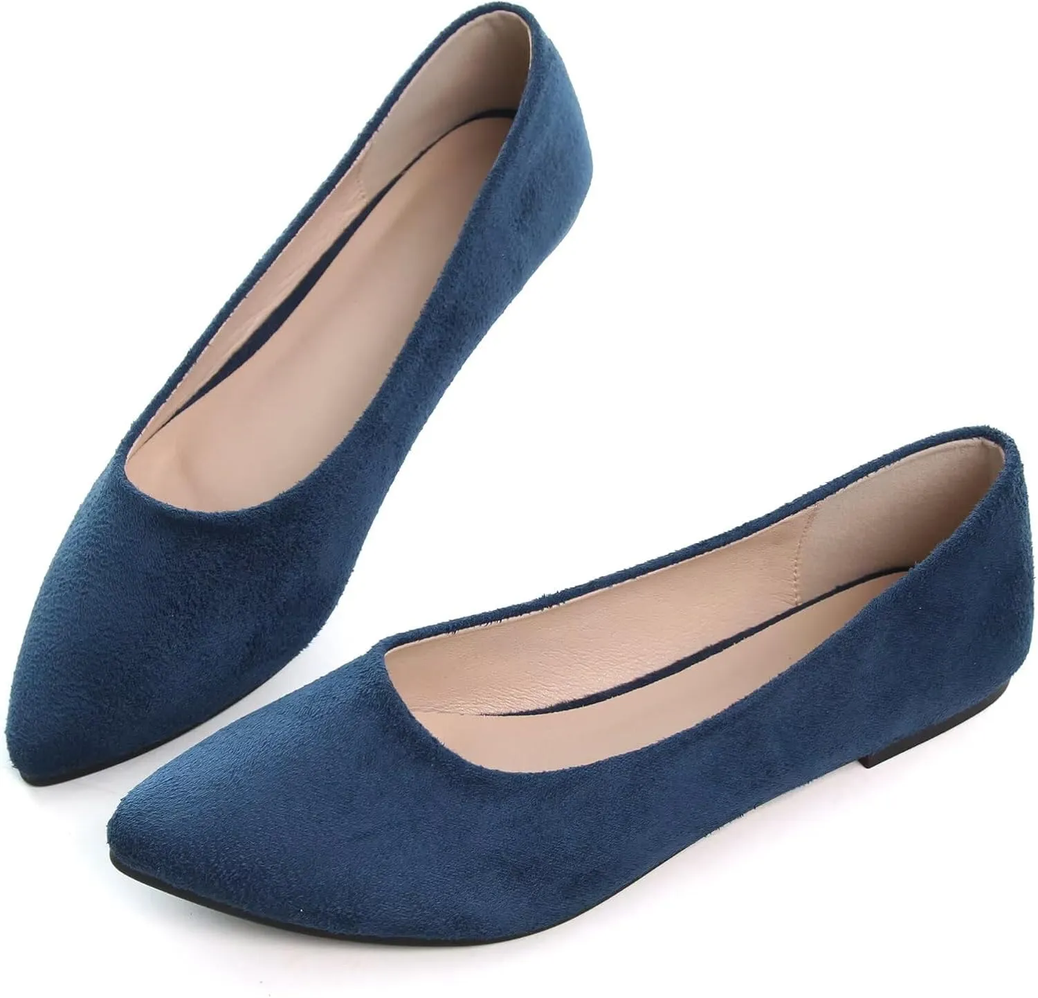 TN TANGNEST Womens Ballet Flats Pointed Toe Flat Shoes Cute Slip On Loafers Comfortable Dress Shoes