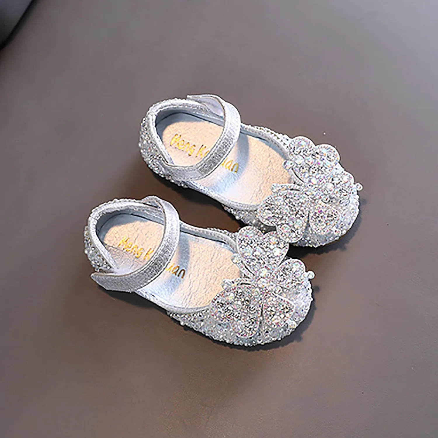 Toddler Flower Girl Dress Shoes Rhinstones Mary Jane Ballet Flats Wedding Party Little Kid Girl Church Shoes