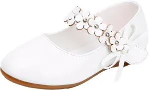 Toddler Girls Dress Shoes Party Wedding Flower School Princess Ballet Flats(Toddler/Little/Big Kid)
