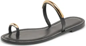 Toe Ring Sandals for Women Thong Flat Sandals Open Toe Comfortable Summer Slide Sandal