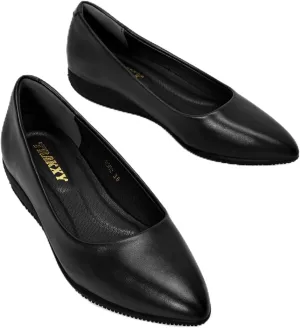 Trakxy Women's Casual Round Toe Office Works Shoe Soft Slip On Flats Shoes Comfort Ballet Casual Dressy Shoes