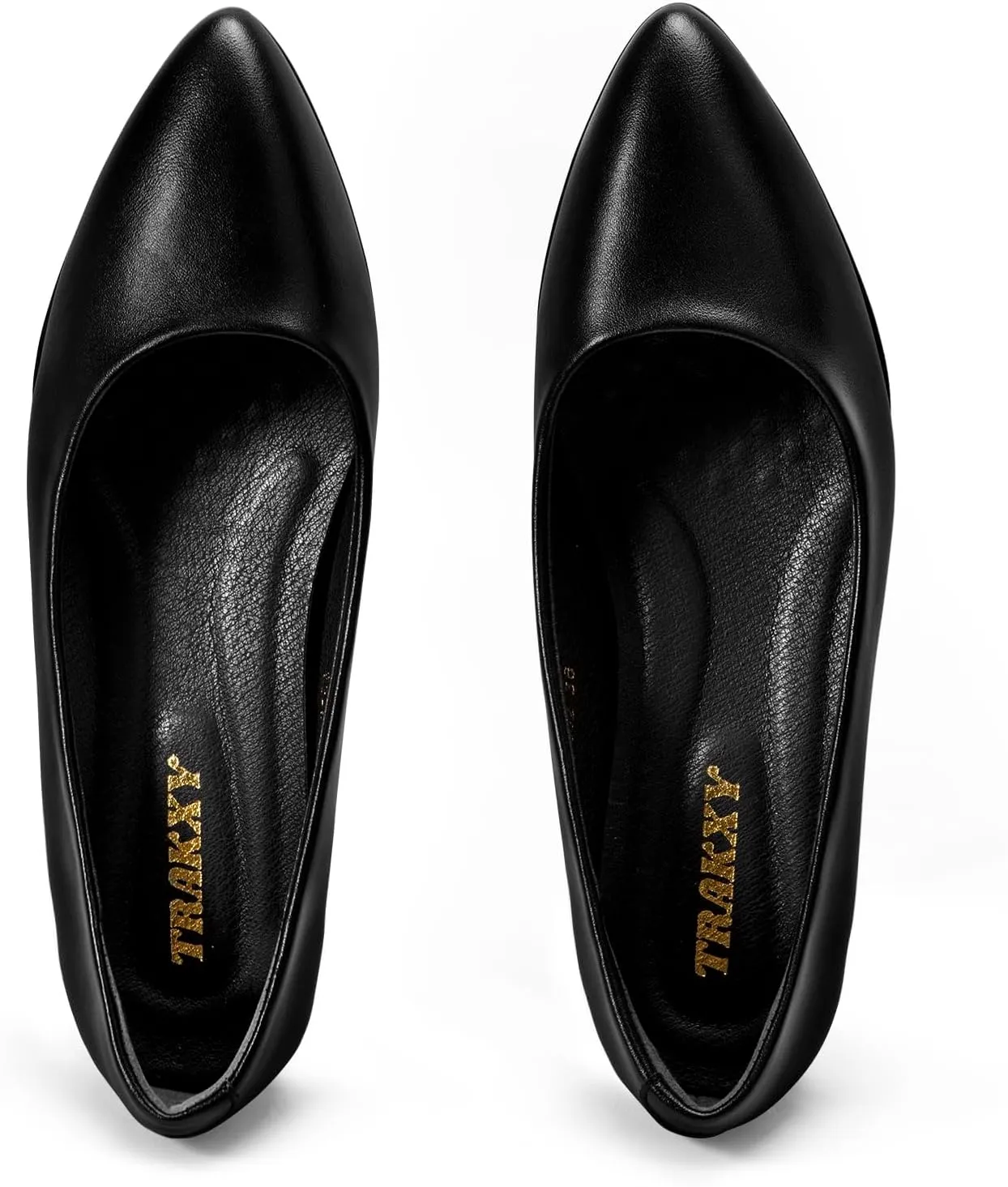 Trakxy Women's Casual Round Toe Office Works Shoe Soft Slip On Flats Shoes Comfort Ballet Casual Dressy Shoes