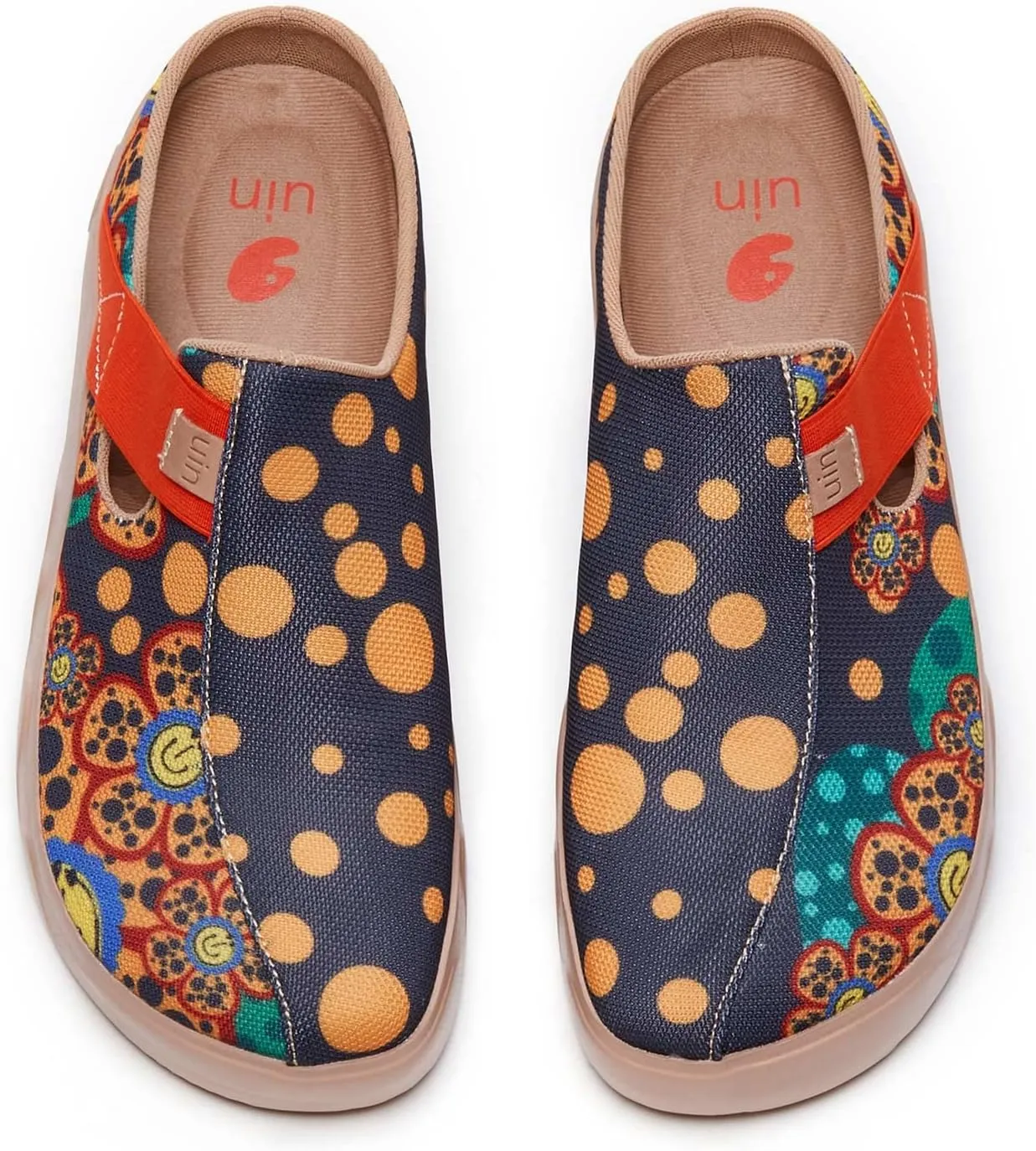 UIN Women's Art Painted Travel Shoes Slip On Casual Loafers Lightweight Comfort Fashion Sneaker Fuerteventura