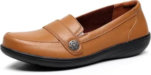 VenusCelia Women's Band Walking Flat Loafer