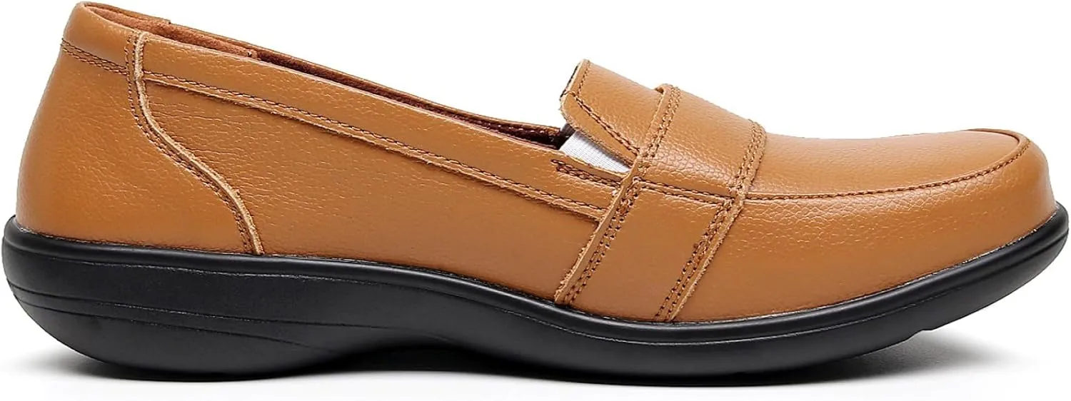 VenusCelia Women's Band Walking Flat Loafer