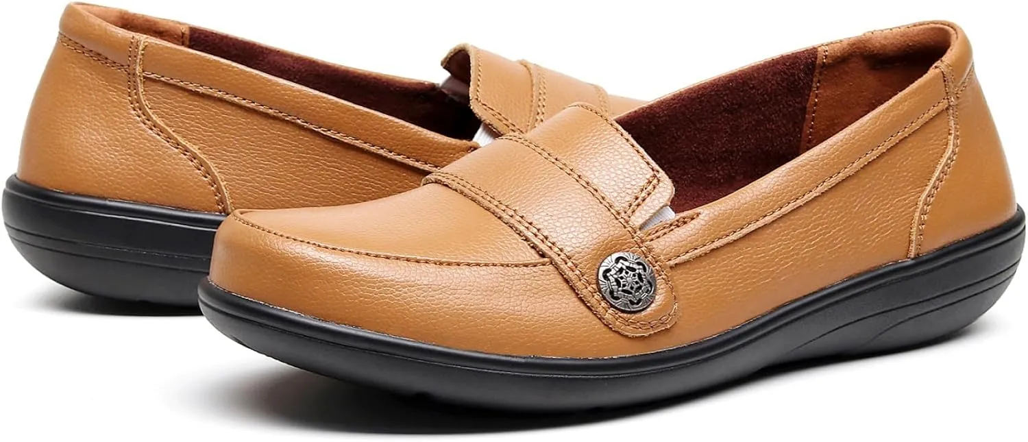 VenusCelia Women's Band Walking Flat Loafer