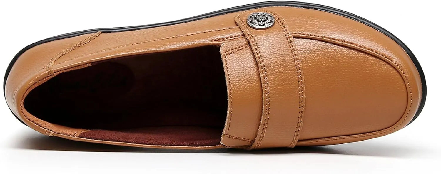 VenusCelia Women's Band Walking Flat Loafer