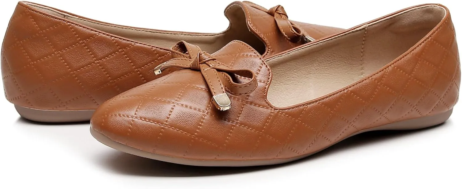 VenusCelia Women's Serenity Bow Flat Shoe