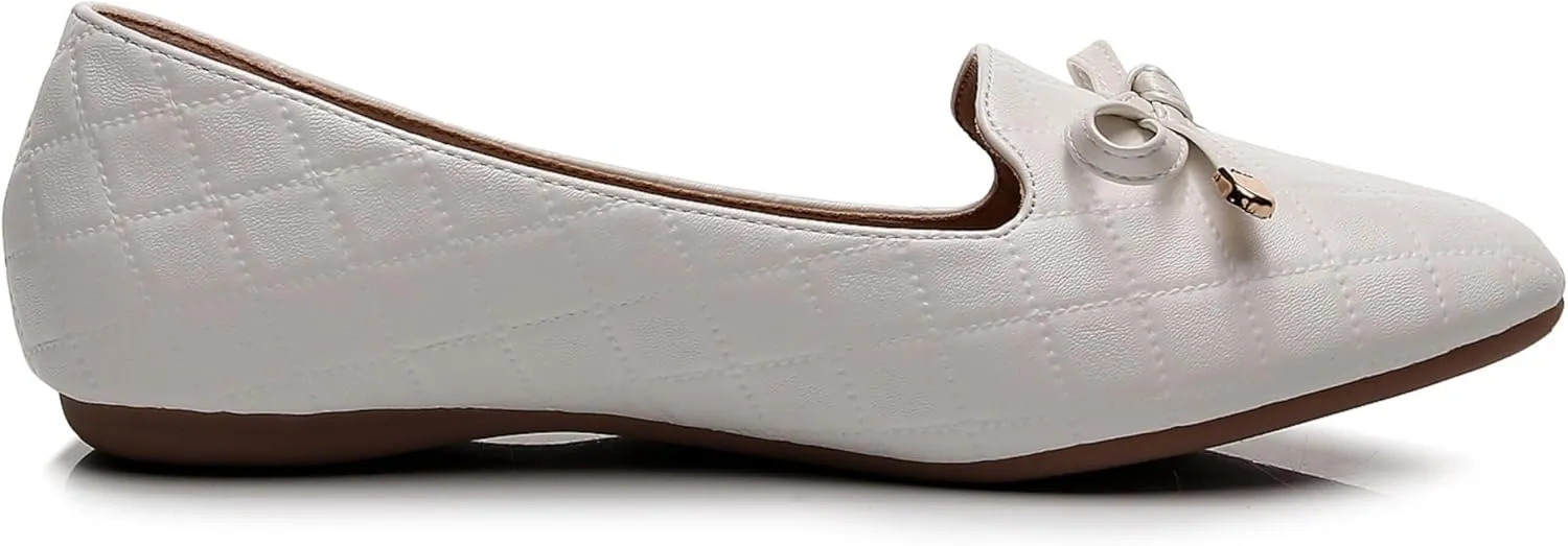 VenusCelia Women's Serenity Bow Flat Shoe