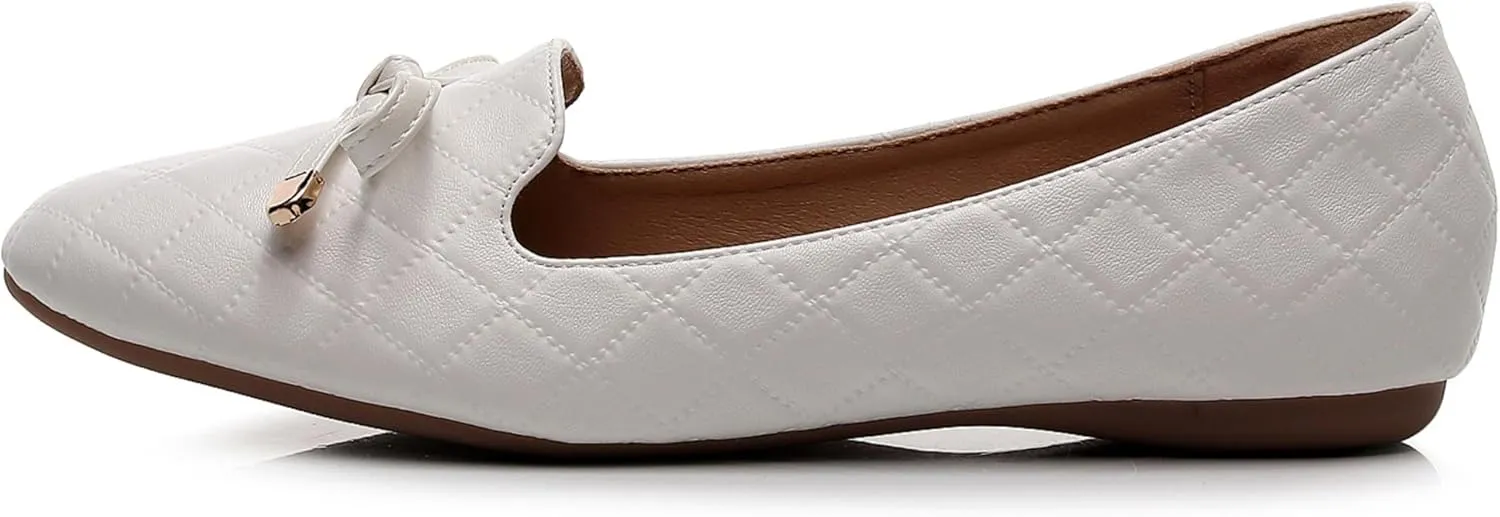 VenusCelia Women's Serenity Bow Flat Shoe