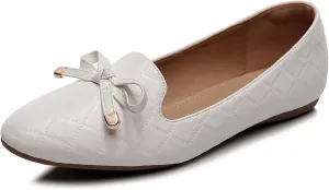 VenusCelia Women's Serenity Bow Flat Shoe