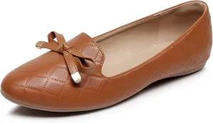 VenusCelia Women's Serenity Bow Flat Shoe