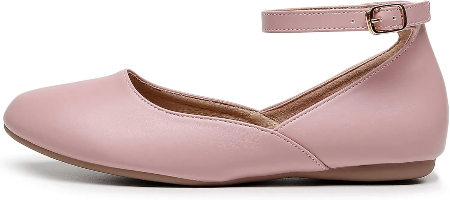 VenusCelia Women's Serenity Strap Flats Shoe