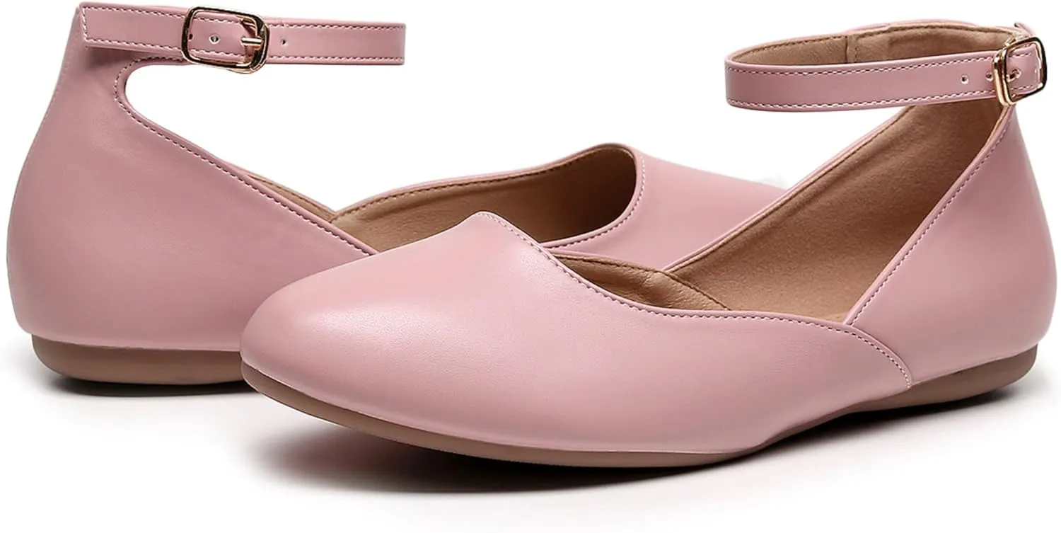 VenusCelia Women's Serenity Strap Flats Shoe