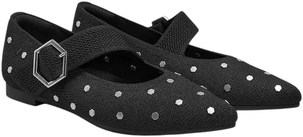 VIVAIA Maria Pointed-Toe Mary-Jane Flats Shoes for Women Washable Ballet Flats Comfortable Casual Shoes with AdaptAll Strap Dressy