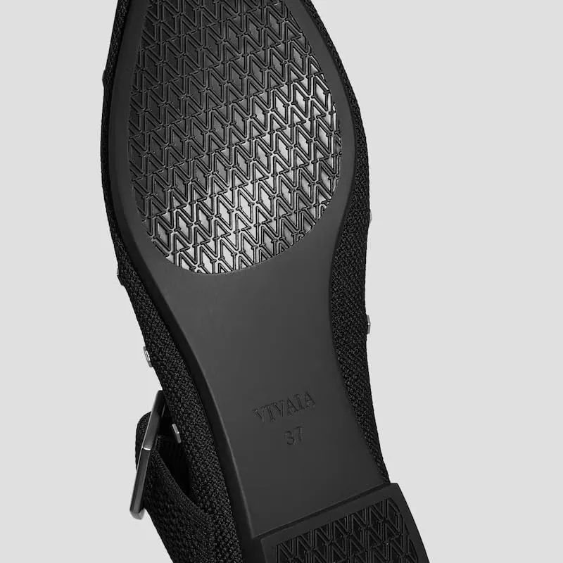 VIVAIA Maria Pointed-Toe Mary-Jane Flats Shoes for Women Washable Ballet Flats Comfortable Casual Shoes with AdaptAll Strap Dressy