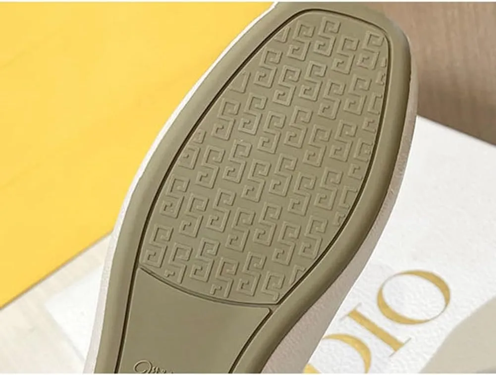 Womens Bowknot Ballet Flat Slip-On Comfort Square Toe Walking Ballerina Shoes