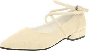 Women's Pointed Toe Slingback Flats Dressy Closed-Toe Bridal Shoes Comfortable Work-to-Wedding Flats Office & Evening Wear