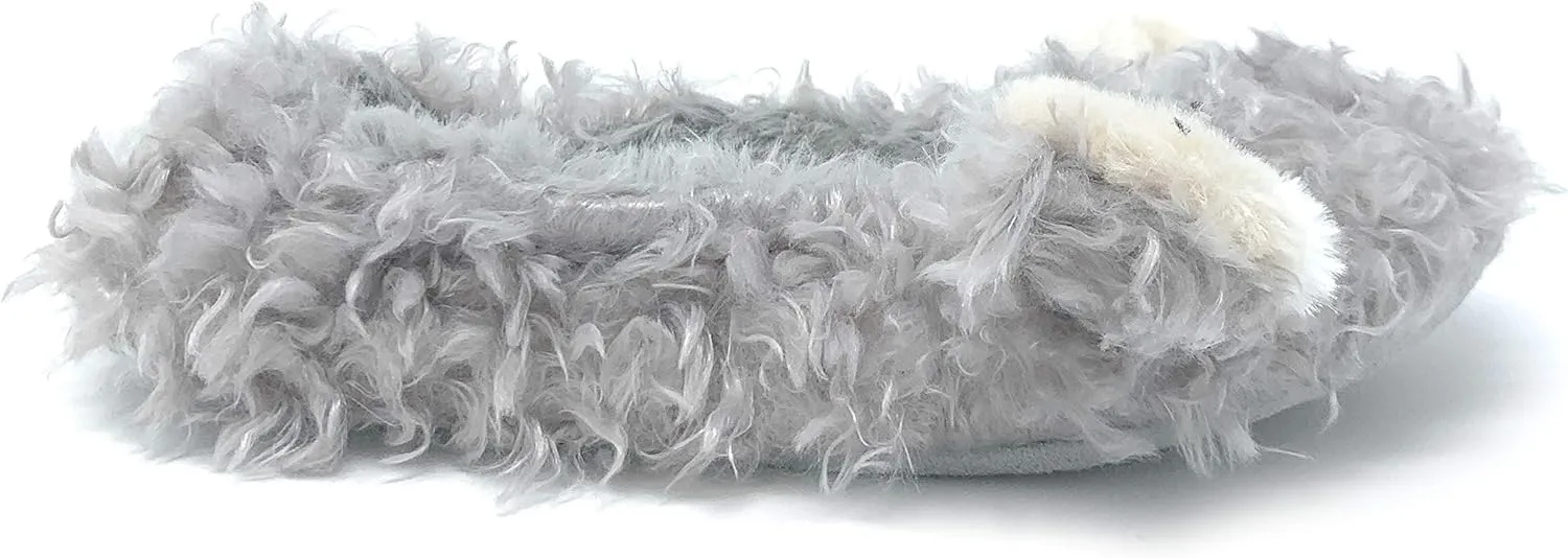 Womens Travel Buddy Animail Plush House Slippers, Trip Fuuny Novelty Fuzzy Socks