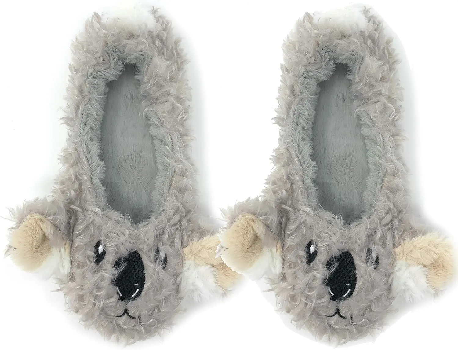 Womens Travel Buddy Animail Plush House Slippers, Trip Fuuny Novelty Fuzzy Socks