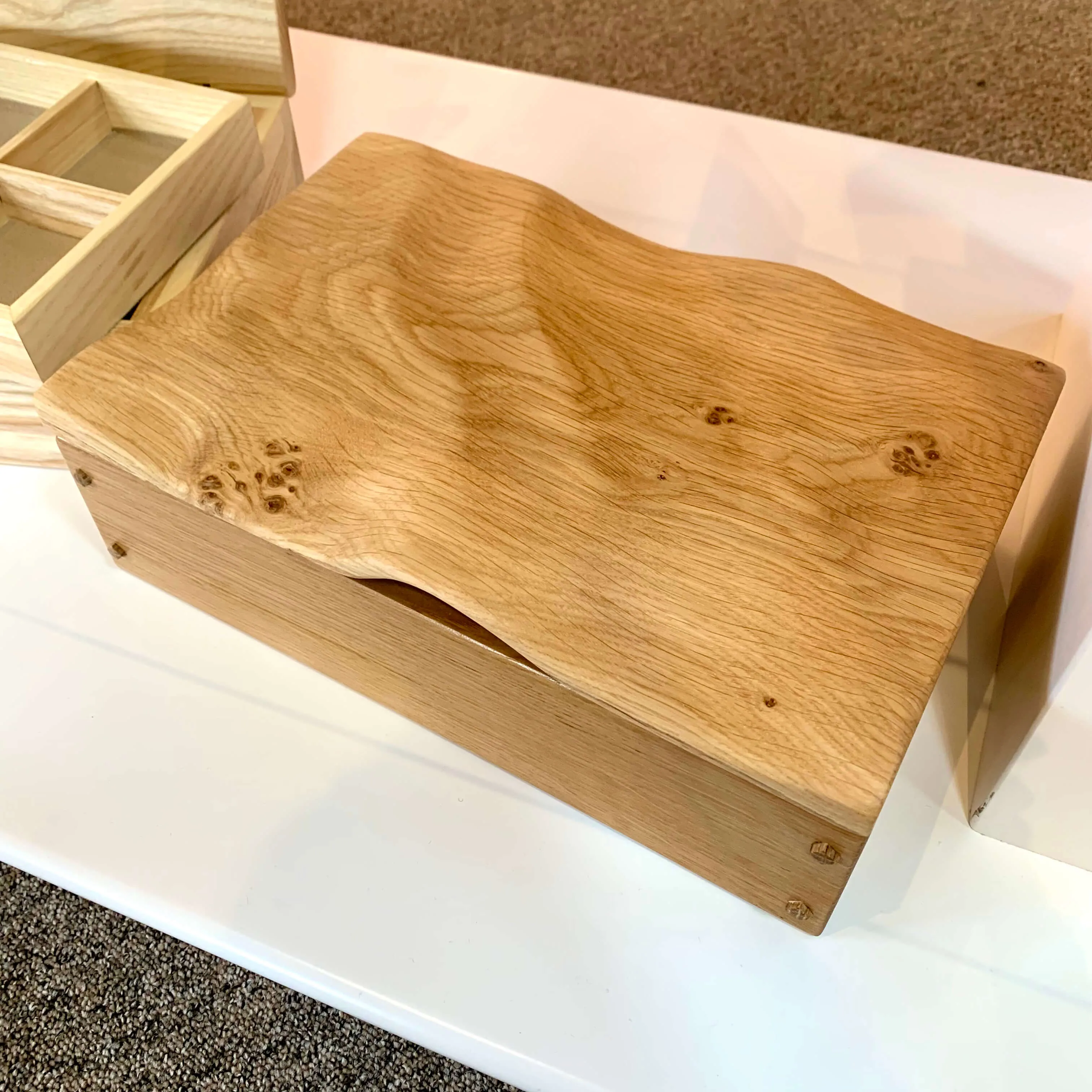 Wooden Wave Jewellery Boxes