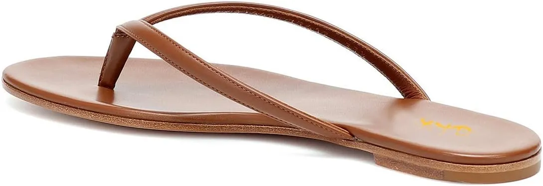 XYD Women Flats Flip Flops Slip On Open Toe Thong Sandals Thin Strap Comfortable Casual Walking Slippers Shoes