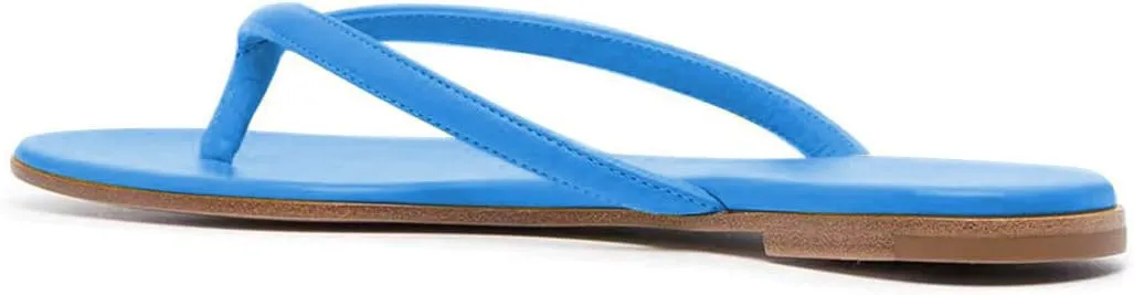 XYD Women Flats Flip Flops Slip On Open Toe Thong Sandals Thin Strap Comfortable Casual Walking Slippers Shoes