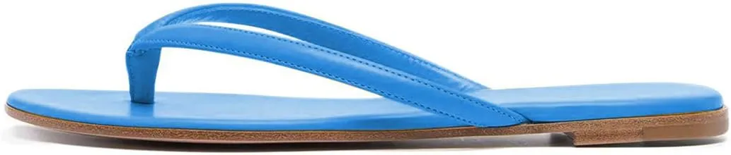 XYD Women Flats Flip Flops Slip On Open Toe Thong Sandals Thin Strap Comfortable Casual Walking Slippers Shoes