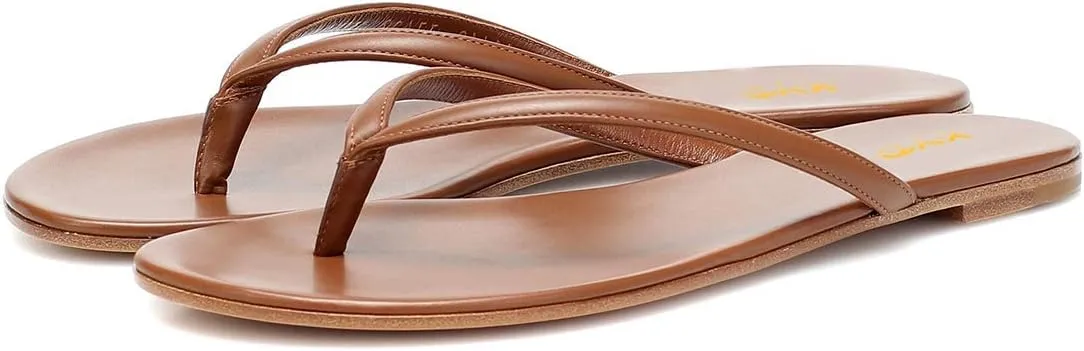 XYD Women Flats Flip Flops Slip On Open Toe Thong Sandals Thin Strap Comfortable Casual Walking Slippers Shoes