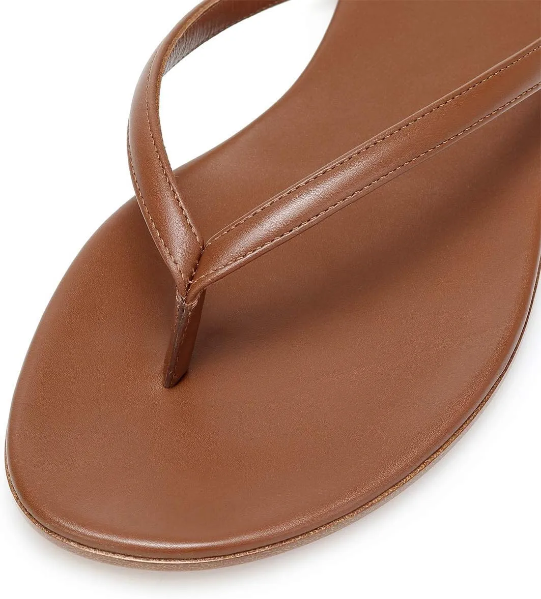 XYD Women Flats Flip Flops Slip On Open Toe Thong Sandals Thin Strap Comfortable Casual Walking Slippers Shoes
