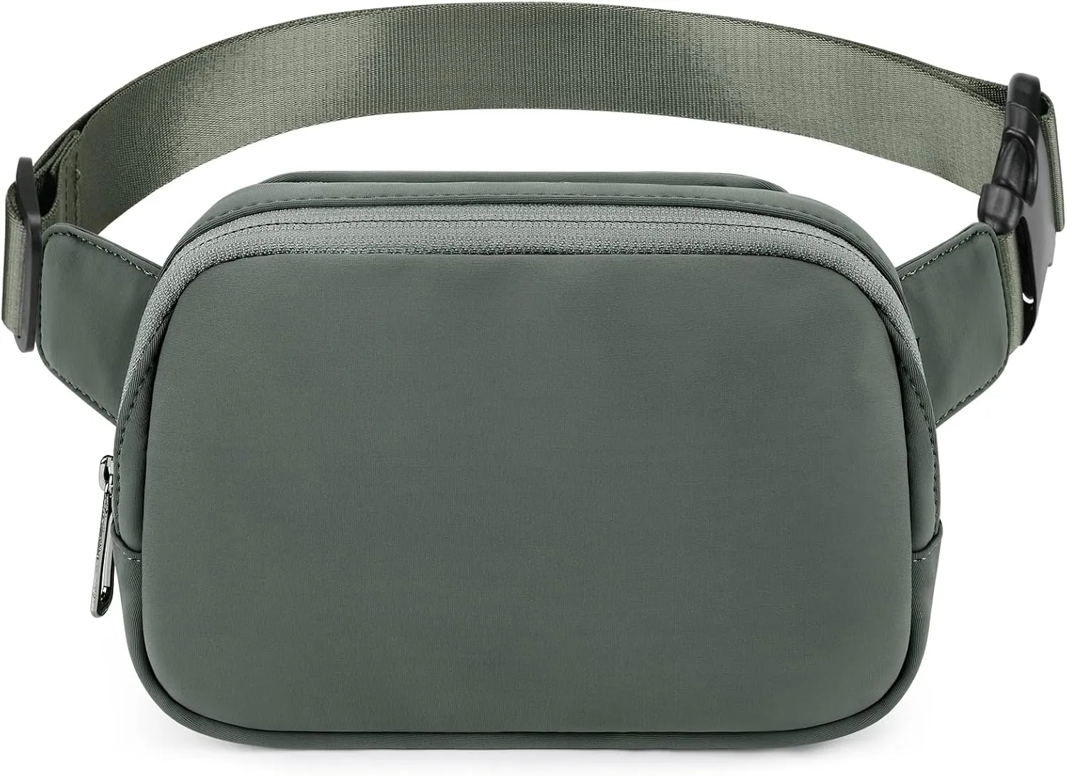 ZORFIN Belt Bag for Women Men Fashionable Crossbody Fanny Packs for Women with Adjustable Strap for Hiking Running TravelGrey